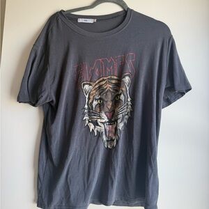 Adika Gray Graphic Tiger T-Shirt